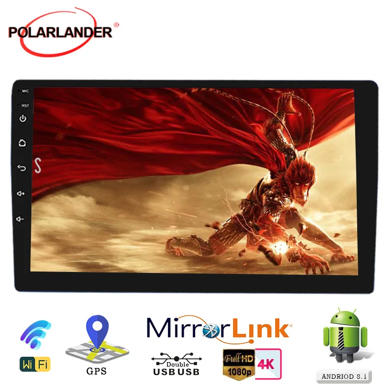 Мультимедийная магнитола RAM1G ROM16G универсальная мультимедийная система на Android 9 1 с Wi Fi Bluetooth mp5 плеером GPS 10