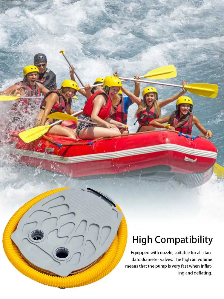 

Boat Air Pump Foot Air Pump Iate Equipment Portable Durable Kayak Accessories For Boat Swimming Floating Mattress Toy