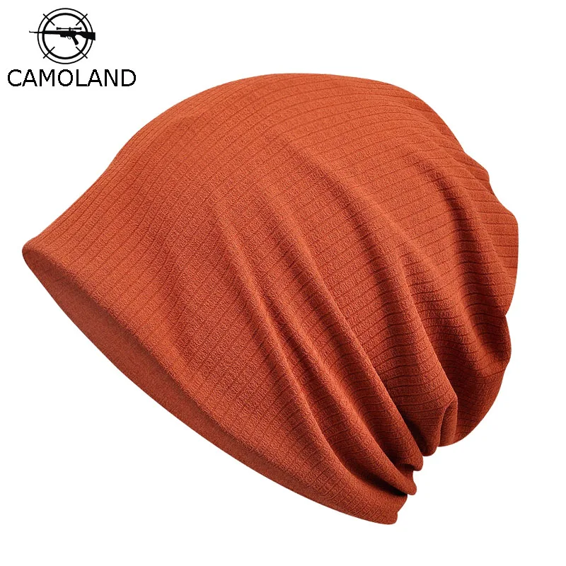 CAMOLAND горячая Распродажа женские мужские модные шапочки карамельный цвет Повседневный Шарф для мужской на зиму и Осень Бархатная Skullies Спортивная велосипедная шапка