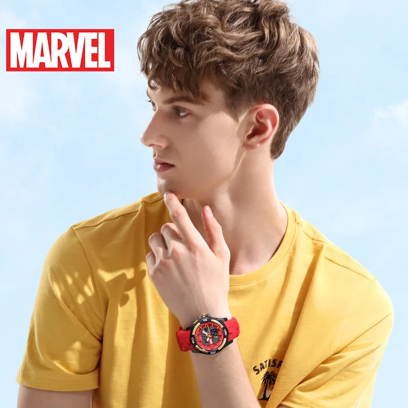 

Disney Marvel Iron Man Watch 200 M Waterproof Men's Sport Watch 2021 New Trendy Unique Electronic Watch