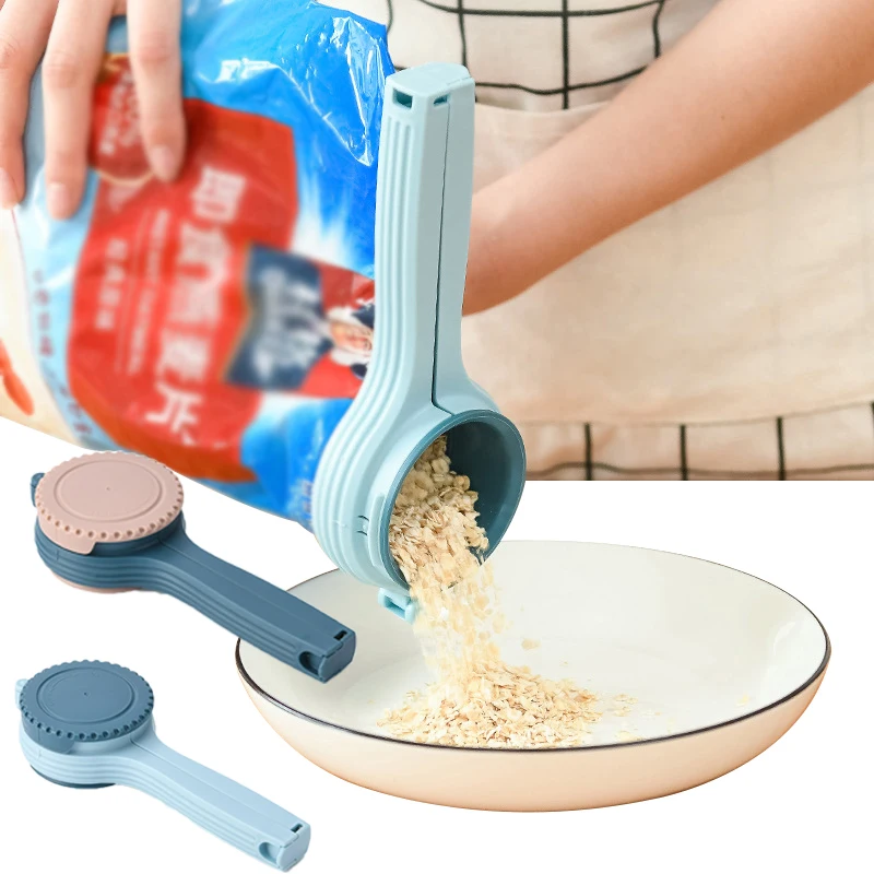 

Kitchen Food Storage Bag Clips Plastic Bag Sealer Snack Sealing Clip Fresh Keeping Sealer Clamp Plastic Helper Kitchen Organizer