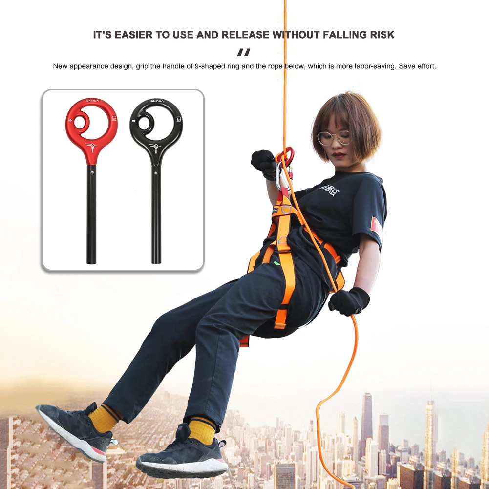 

9 форм скалолазание спусковой захват Профессиональный уличный кабель спусковое устройство для кемпинга портативный уличный элемент