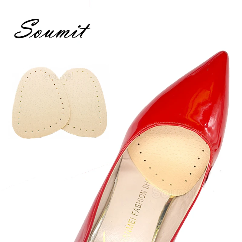 

Forefoot Shoes Pads for Women High Heel Anti-Slip Half Insoles Leather Sticker Foot Care Protector Pain Relief Inserts Cushion