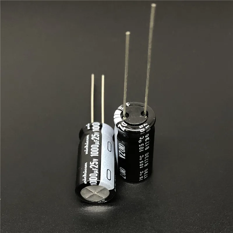 

5pcs 1000uF 25V1000uF NICHICON VZ Series 10x20mm Wide Temperature Range Aluminum Electrolytic Capacitor