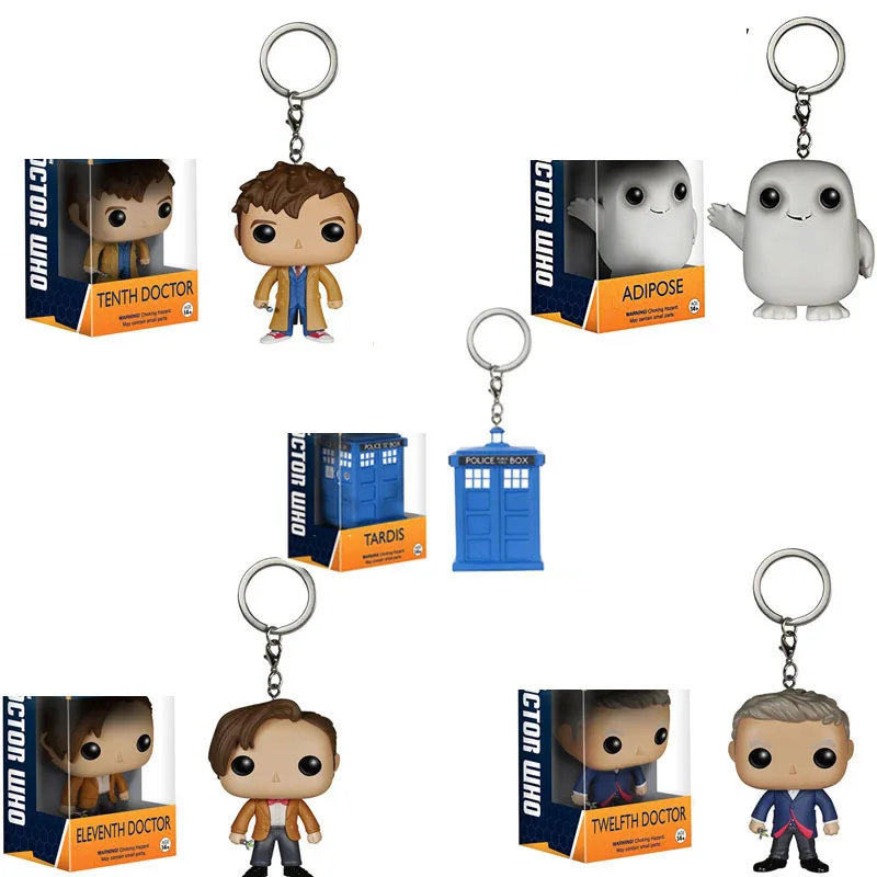 Карманный Брелок FUNKO Doctor Who 10th 11th 12th ADIPOSE виниловая экшн фигурка Коллекционная