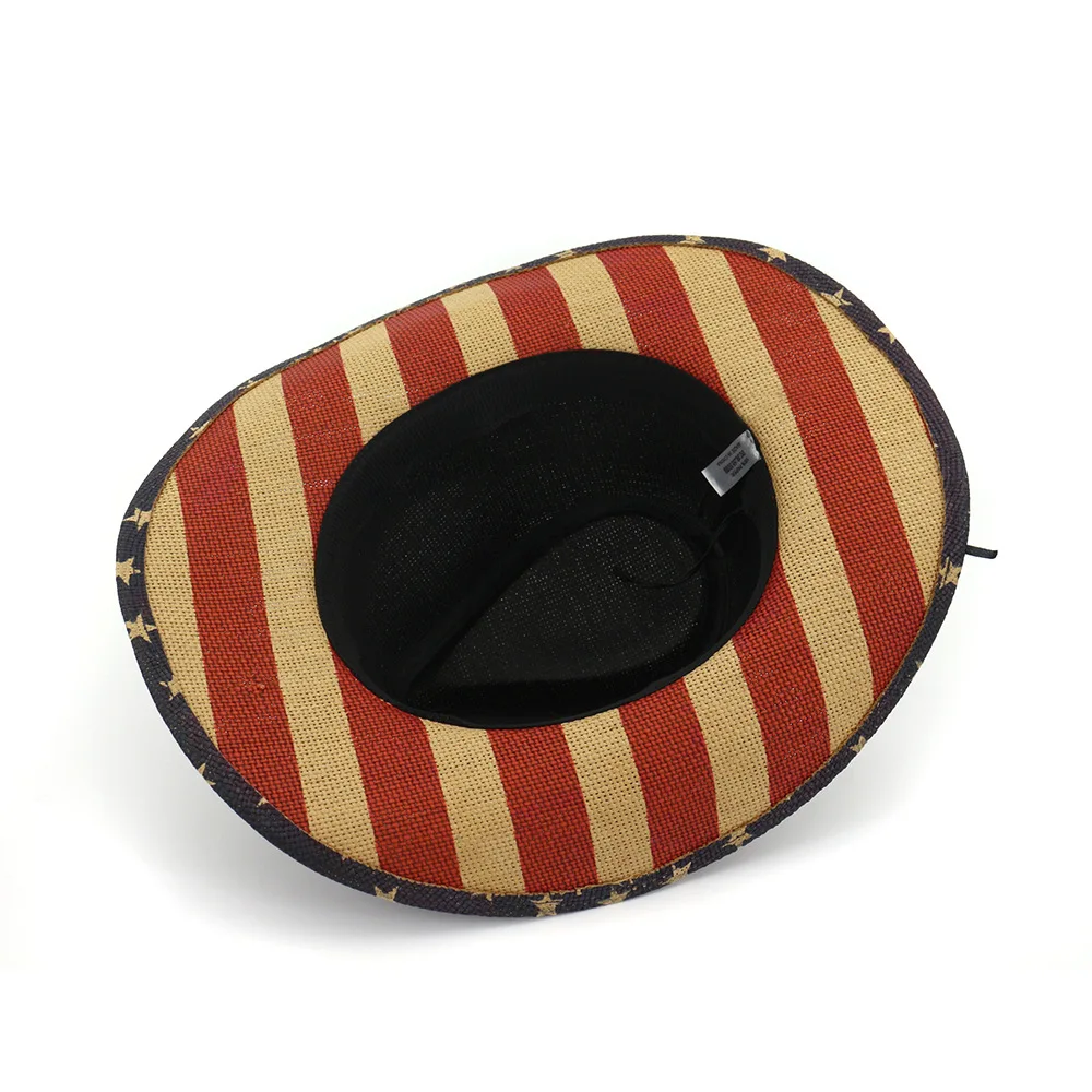 Шляпа мужская женская соломенная в западном стиле летняя плетеная для рыбалки |