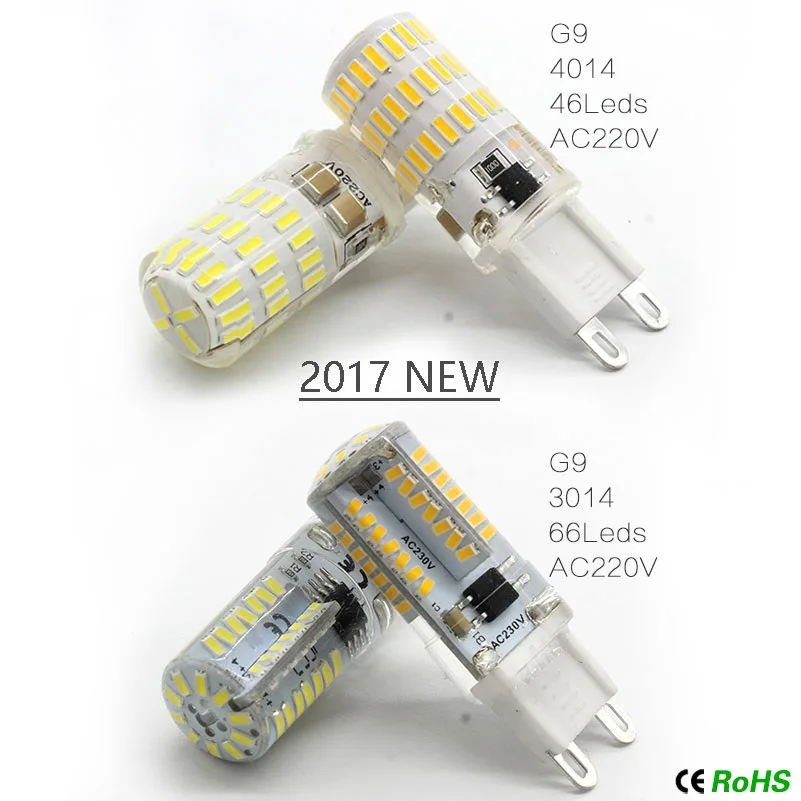 6 шт./лот G9 светодиодные свечи лампы G4 кукурузные 24 48 64 69 104 светодиодов