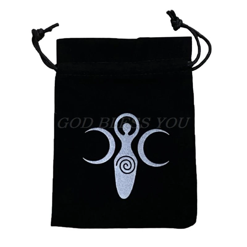 Altar Tarot Cloth Triple Goddess Moon Phases Astrology Cards Divination Special Tablecloth Velvet 19&quotX19&quot Bag | Спорт и