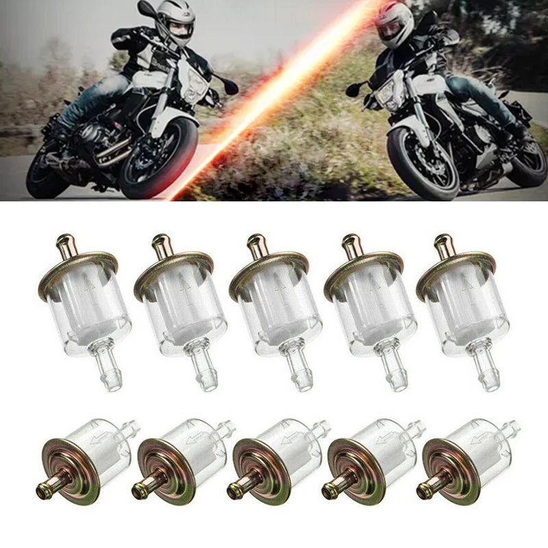 1Pc/Set Universal Motorcycle Small Engine Inline Carb Fuel Gas Filter Motorbike Motor Oil Filters | Автомобили и мотоциклы