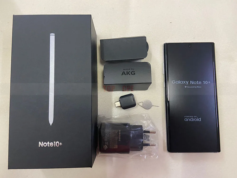 Разблокированный Samsung Galaxy Note 10 Plus N975U1 Note10 + N975U 256 Гб ПЗУ 12 ОЗУ Восьмиядерный 6 8