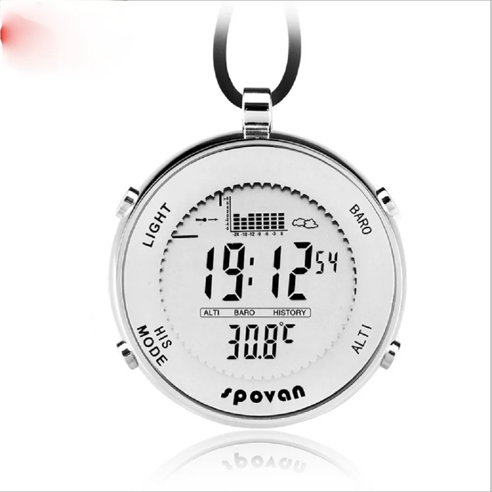 SPV600 Цифровые умные часы с функциями дисплея даты и времени, погодой, барометром, высотомером, хронографом, термометром и измерением для рыбалки.