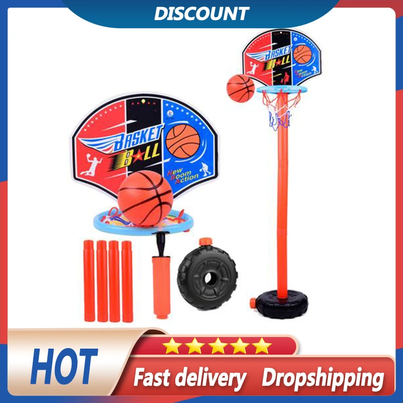 Children's Basketball Stand Portable Basket Rack Indoor Plastic Children's Shooting Rack Adjustable Children's Basketball Toy
