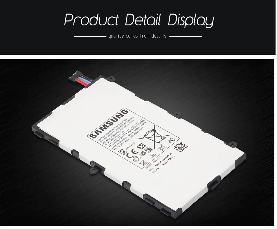 Оригинальная батарея samsung T4000E 4000 мА-ч для samsung Galaxy Tab 3 7,0 T211 T210 T215 T210R T217A SM-T210R T2105 P3210 P3200