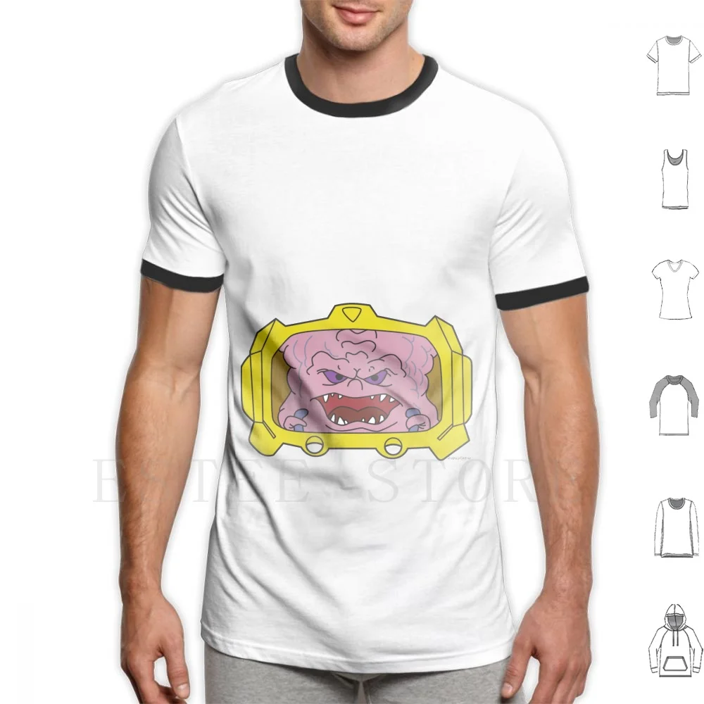 

Krang T Shirt Men Cotton 6xl Krang Turtle Cowabunga Cartoon Childhood Mutant