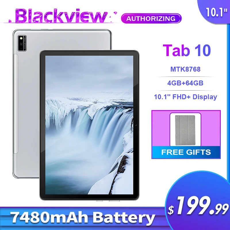 Blackview Tab 10 1 дюймовый планшет с восьмиядерным процессором ОЗУ 4 Гб ПЗУ 64 ГБ 13 МП