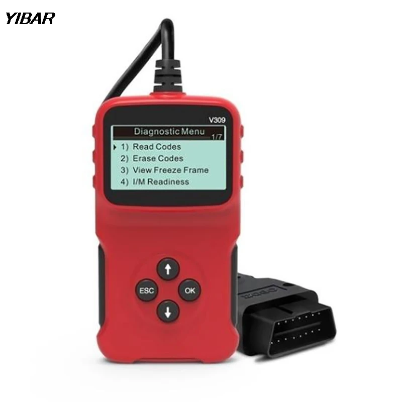 V309 EOBD сканер считыватель кодов тестер данных автоматический диагностический