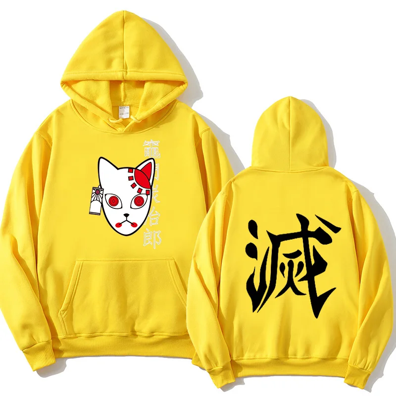 

Men's Apparel Pullover Anime Demon Slayer Sweatshirt Tanjiro Kamado Hoodie Harajuku Demon Slayer Kimetsu No Yaiba Sudadera