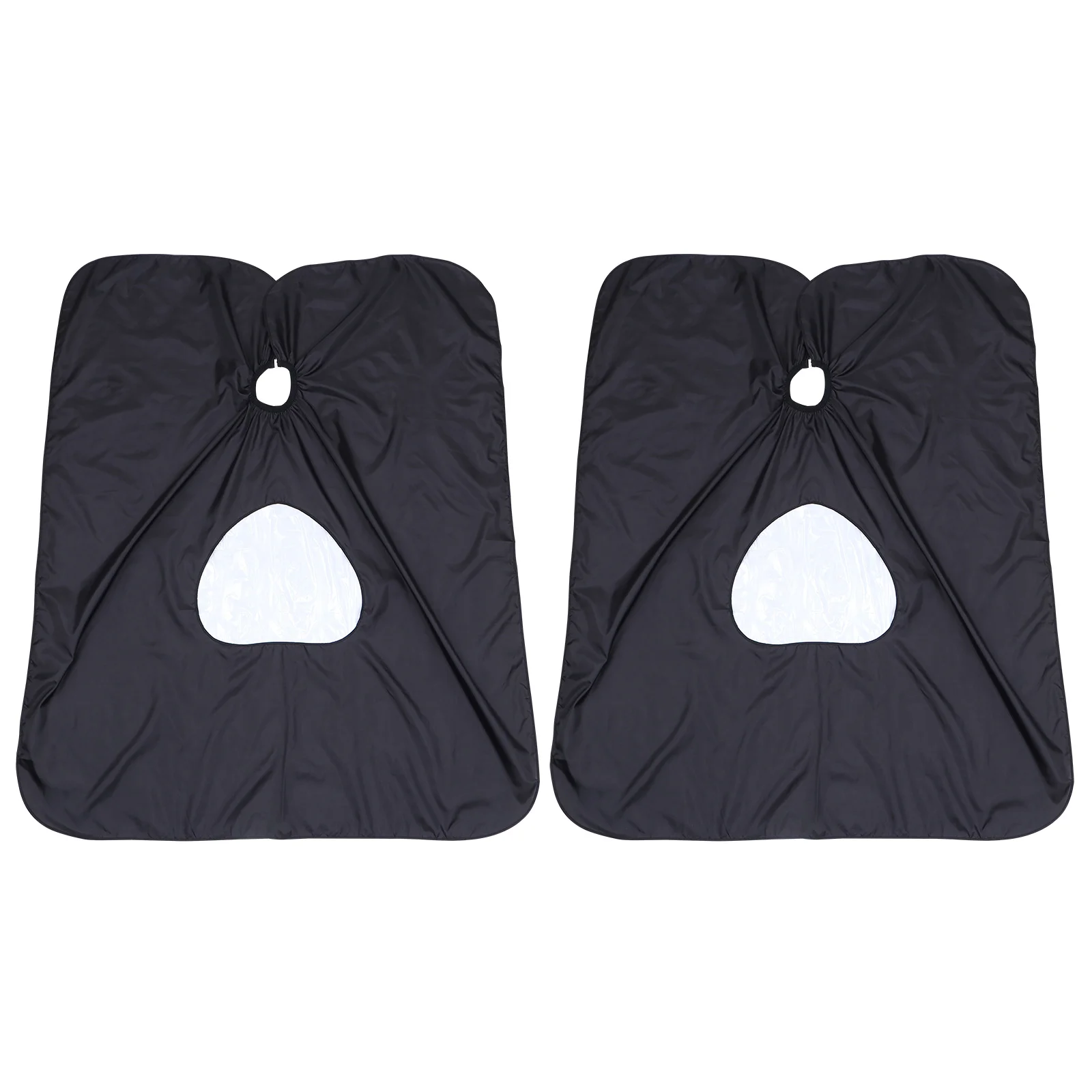 

2pcs Barber Hair Cutting Capes with Viewing Window Anti-Static Haircut Cloth