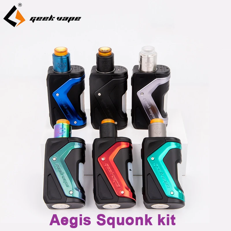 Новейший мод для электронных сигарет Geekvape Aegis Squonk Kit 100 Вт TC mod 10 мл бутылка и Tengu RDA