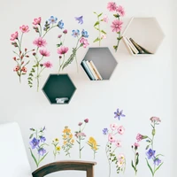 new diy wall decals mural 3d pvc wall stickers flowers wall stickers for living room bedroom kitchen home decor wallpaper