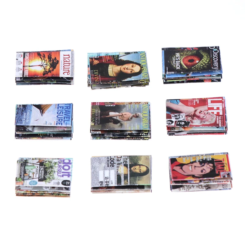 

New 3PCS 1:12 Scale Dollhouse Miniature Comic Book Mini Magazine Pretend Play Doll House Furniture Decration Accessories Toy