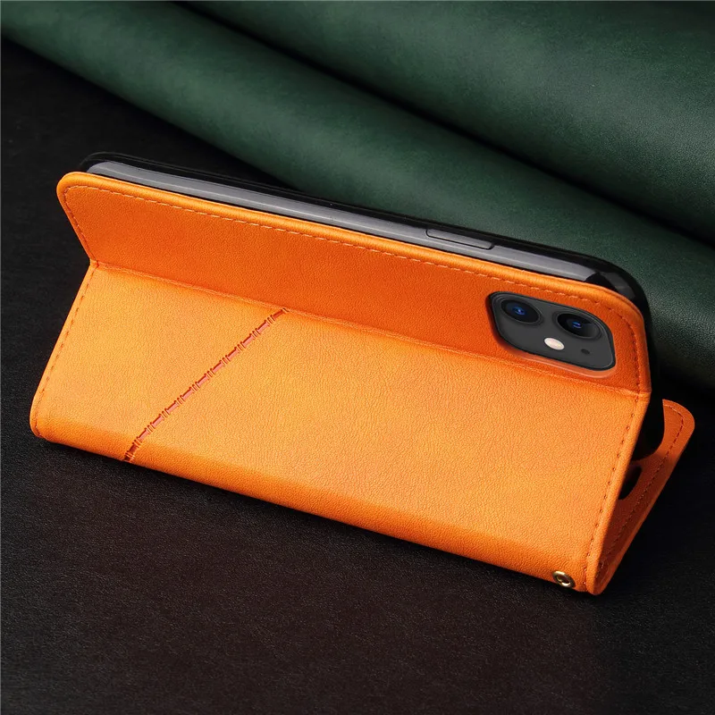 

Flip Wallet Case For Samsung Galaxy Note 8 9 10 20 Ultra Plus Hand Strap Magnet Prevention Leather Case Protect Cover Fundas