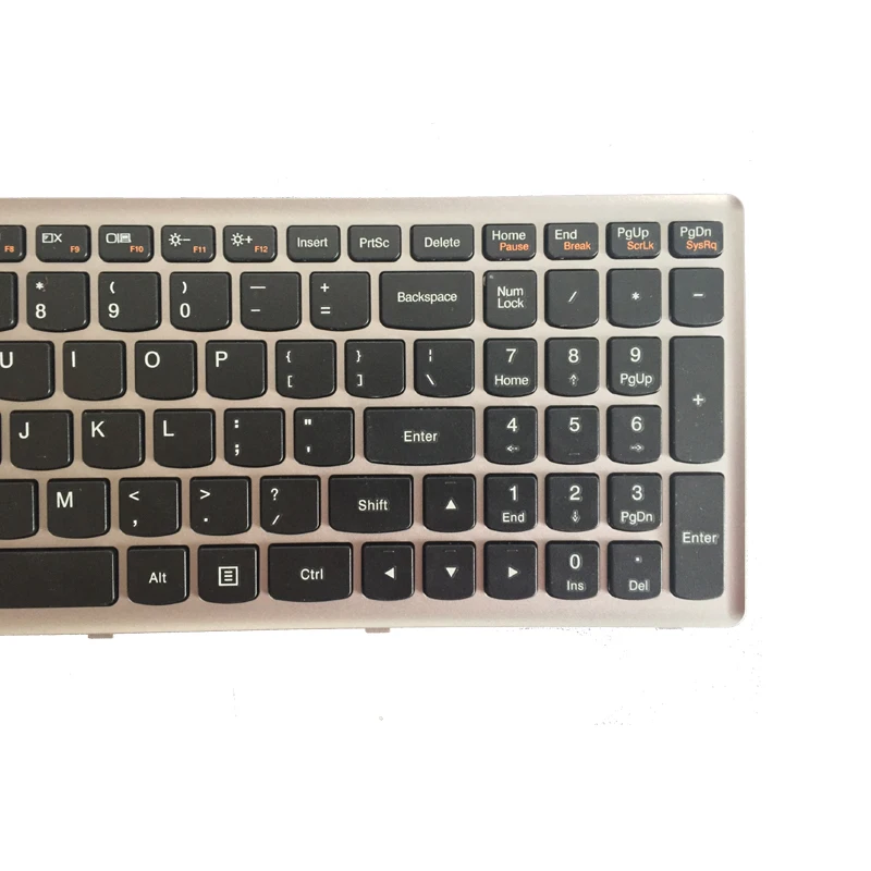 Новая клавиатура US для ноутбука Lenovo Ideapad Z500 Z500A Z500G P500 с серебристой рамкой без
