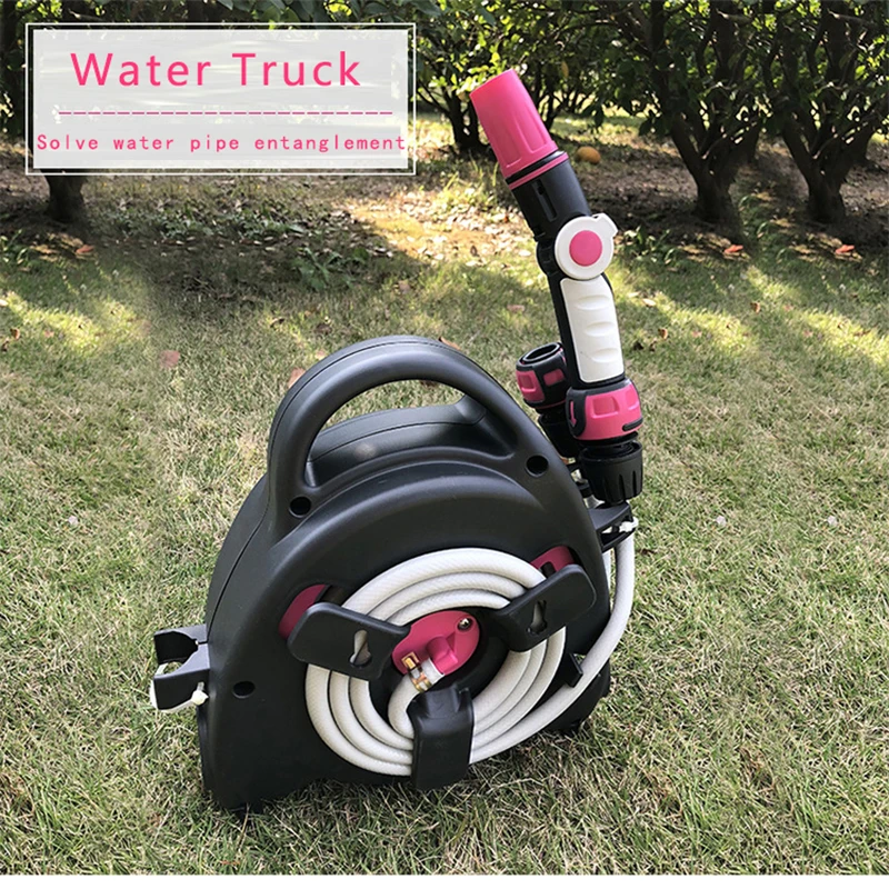 Цветочный поливочный пистолет садовый шланг для поливки шланга стеллаж хранения