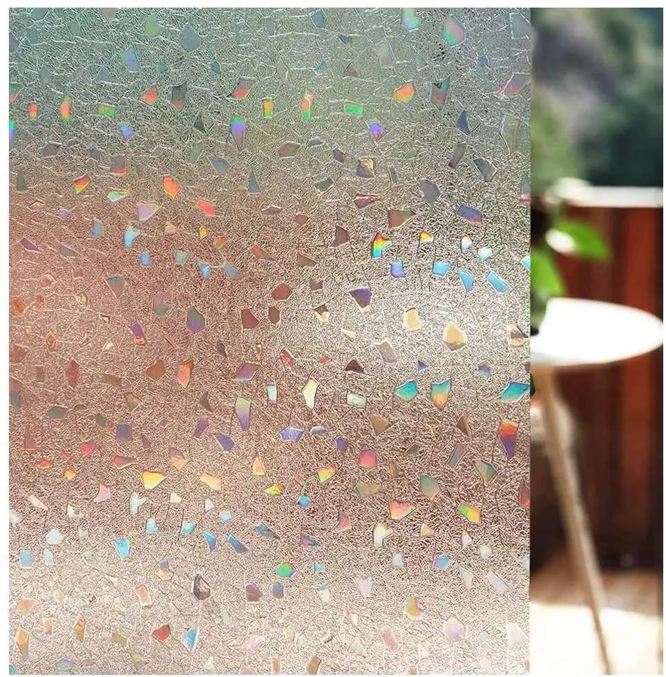 

3D No Glue Static Cling Decorative Privacy Window Films for Glass