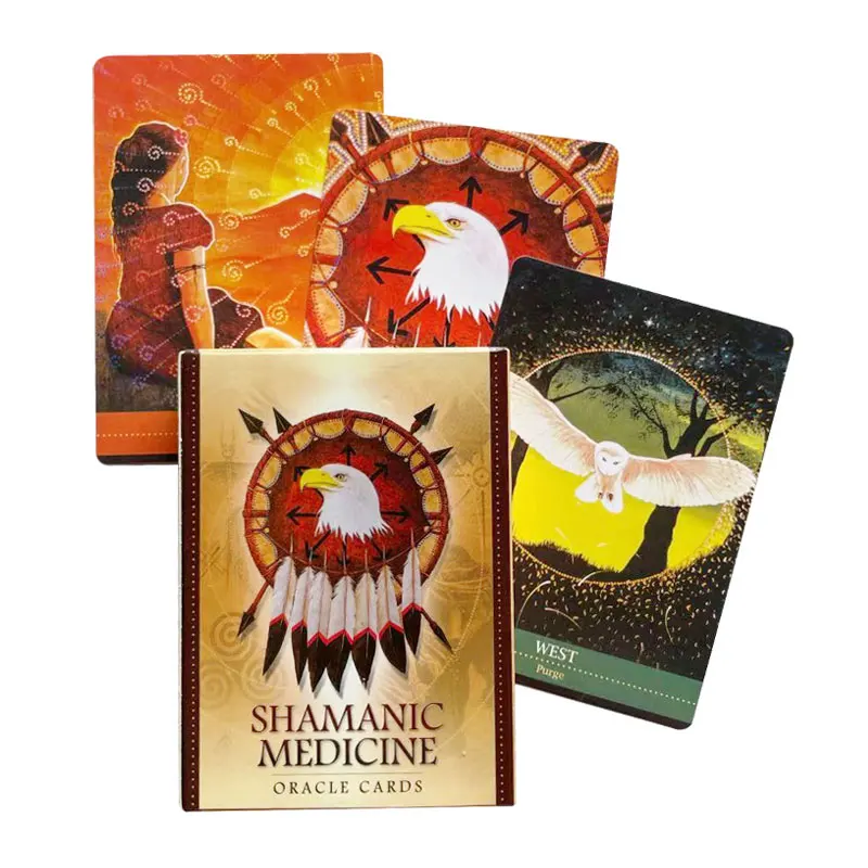 

Shamanic Medicine Oracle Cards Prophecy Divination Deck English Tarot Game Cards Board Games With PDF Guidebook Wholesale