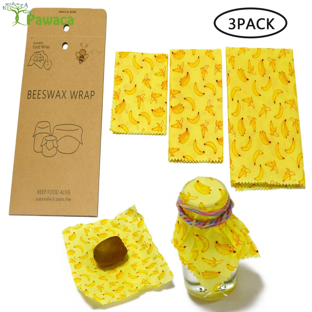 Многоразовые пчелиный воск обертывания пищевого качества свежая Ткань крышки