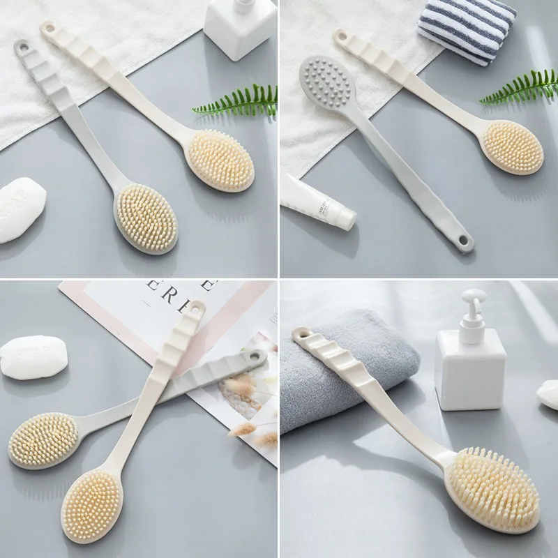 

Body Wash Brush Long Handle Skin Massage Brush Scrubber Brushes Back Body Bathroom Accessories Makeup Maquiagem
