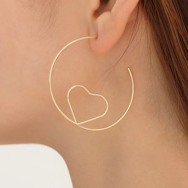 19 различных простых стилей геометрический узор большие круглые женские серьги