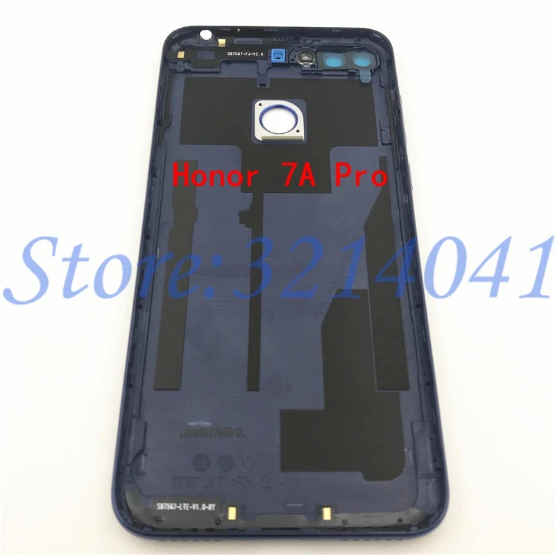 Хорошее качество для huawei Honor 7A Pro AUM-L29 и Honor 7C AUM-L41 Задняя крышка батареи чехол+ боковые клавиши+ стеклянный объектив