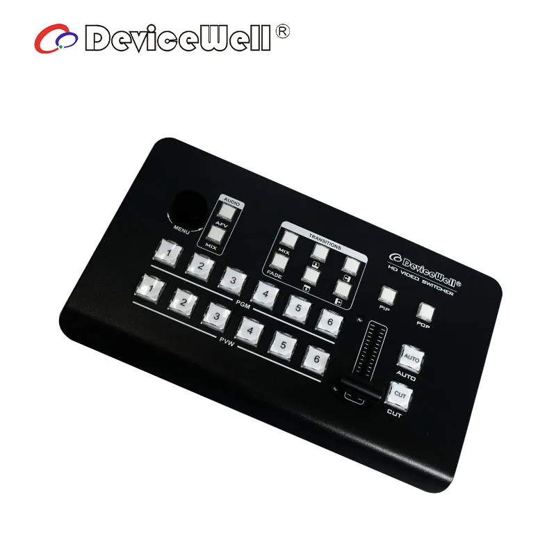 Devicewell HDS7106 6 каналов видео коммутатор Поддержка 4 SDI и HDMI кабель совместимость 2 1HDMI