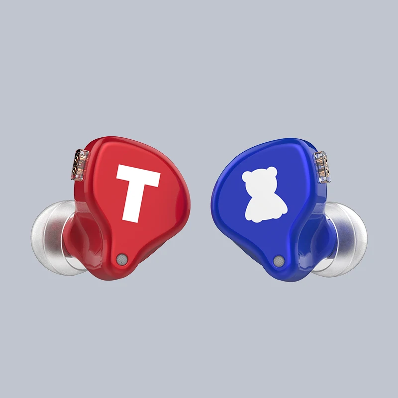 004 RedBlue TFZ S2 PRO HIFI аудио 2,5 поколения Динамический драйвер наушники-вкладыши IEM с 2 Pin 0,78 мм съемный кабель шейные наушники - Цвет: 004 RedBlue