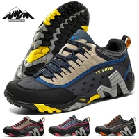 couple waterproof hiking shoes men non slip wear resistant hiking shoes ladies lightweight hiking shoes outdoor sports work shoe