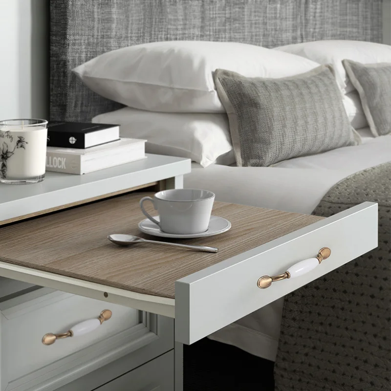 Белые керамические ручки для дверей 5 шт. европейская Античная ручка мебели