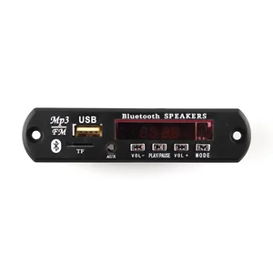 DC 12 В Bluetooth USB источник питания TF FM радио WMA MP3 декодер аудио Плата USB MP3-плеер для автомобиля дистанционного музыкальный динамик