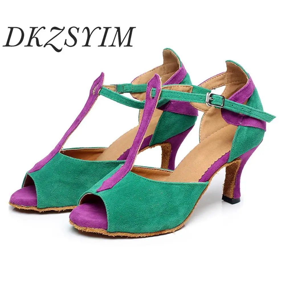 DKZSYIM/танцевальная обувь для латинских танцев Женская Лидер продаж Сальса