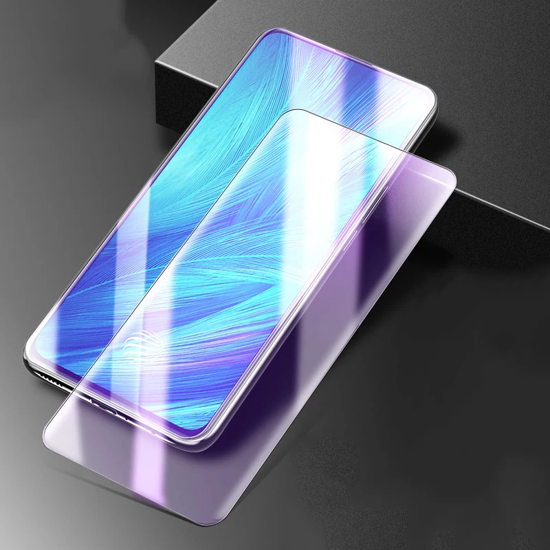 Полное покрытие матовое анти синее закаленное стекло для VIVO X27 Pro V17 матовая