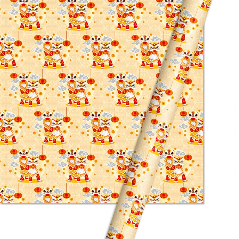 10 листов в китайском стиле рождественский подарок упаковочная бумага для лица