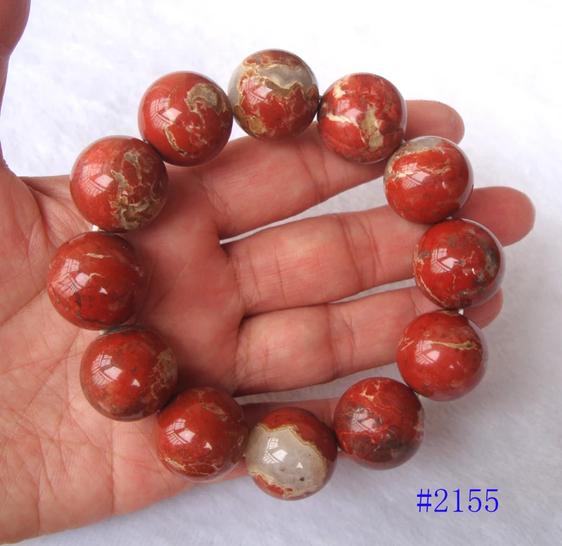 Браслет из натуральной красной яшмы ювелирные украшения для мужчин и женщин