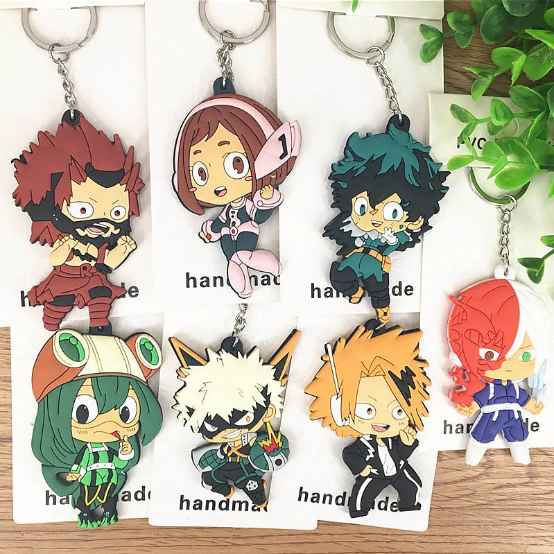 Япония экшн анимация Deku фигурка ПВХ с обеих сторон брелок Pandent игрушки 7 шт./компл.