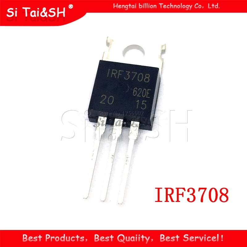 10 шт. IRF3708-220 IRF3708PBF TO220 30V 62A новый оригинальный | Электронные компоненты и