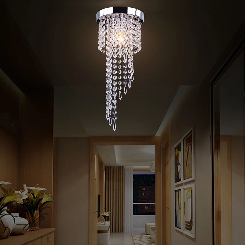 LED Crystal Chandelier Lights leɽ Lamp For Living Room Cristal Lustre Chandeliers Lighting Pendant Hanging Ceiling Fixtures | Лампы и