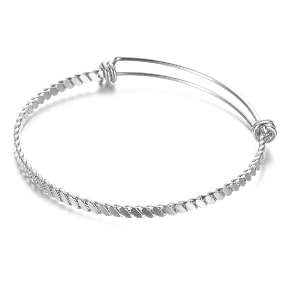 Браслет манжета из нержавеющей стали толщина 1 5 мм Ширина 3 20 шт./лот|Браслеты| |