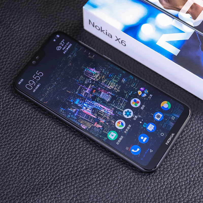 Смартфон Nokia X6 6 1 plus X7 Android полноэкранный две карты 4 ГБ 64 черный 3 32 б/у для