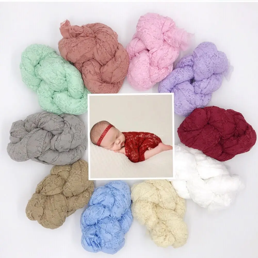 Детский реквизит для фотосъемки новорожденных кружевное одеяло хлопковый