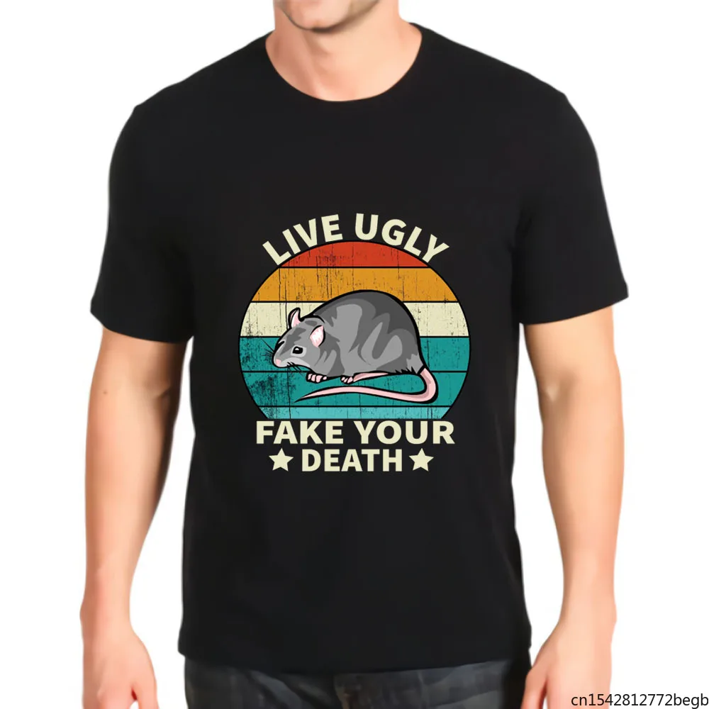 

Mouse Live Ugly Fake Your Death Opossum Funny Men's T Shirt